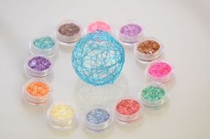 Muschel Powder Set mit 12 Farben, je 3g